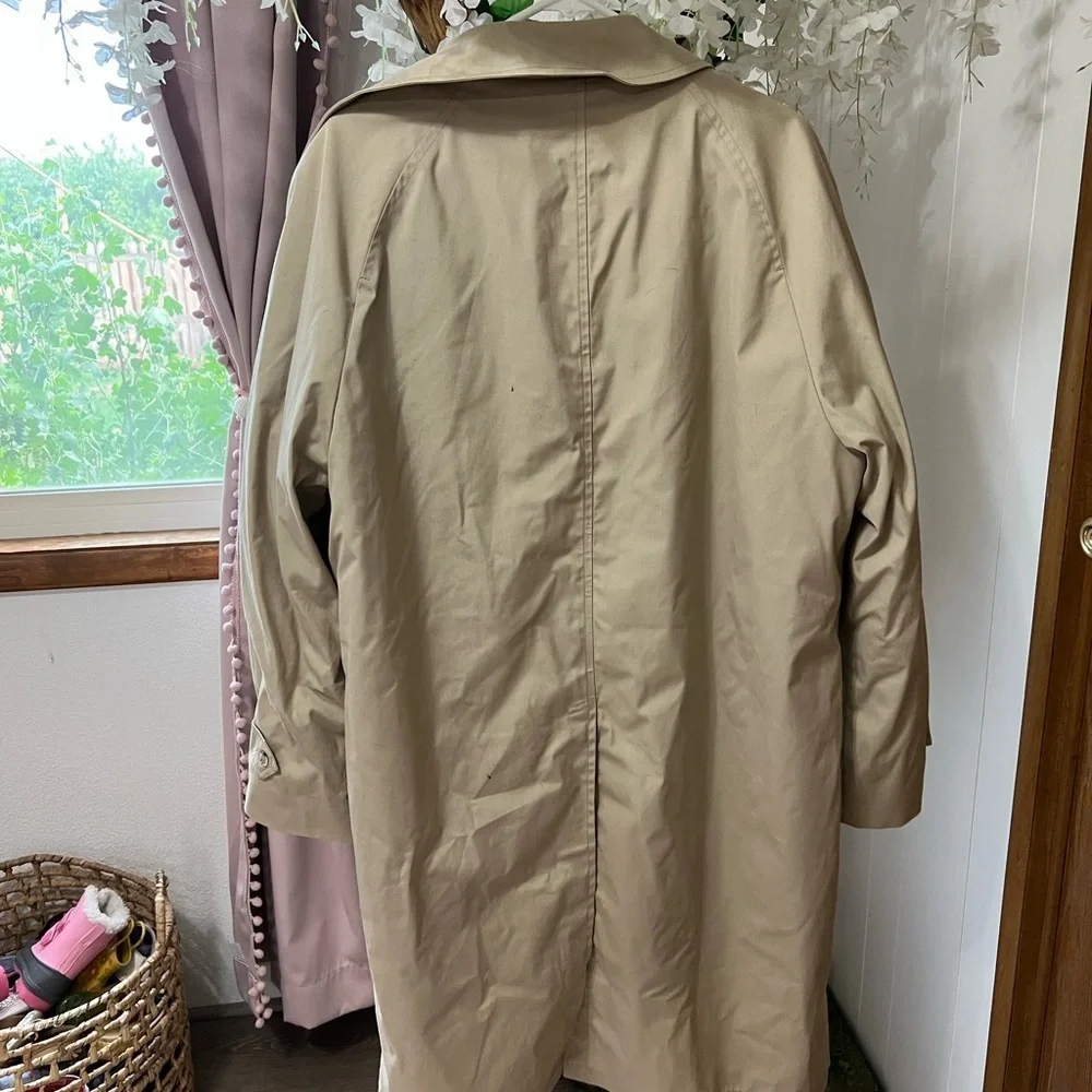 London Fog Tan Trench Coat Classic Style